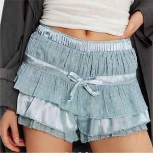 Free People Camille Ruffle Shorts